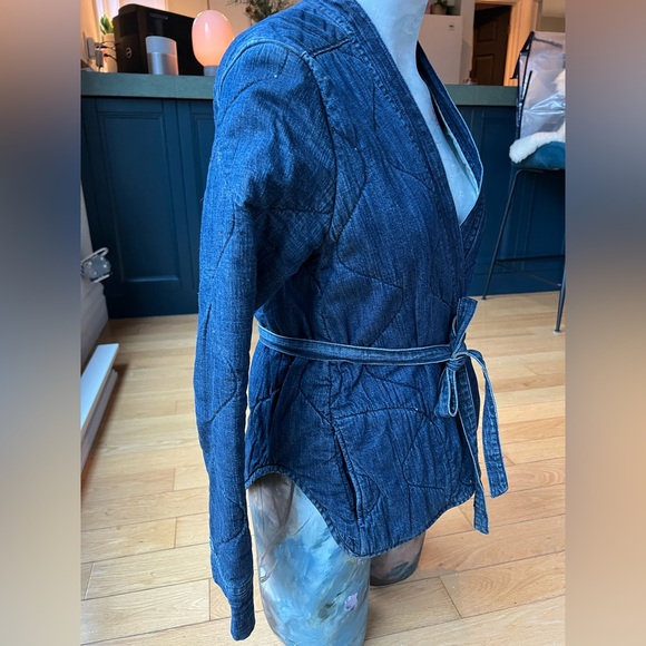 Quilted Rachel Comey denim vest. Made in NY, very good condition, size 4. - Picture 2 of 8